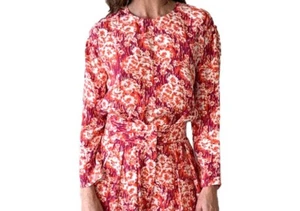 RACHEL COMEY New York Red Floral Spright Top Blouse Made USA Shopbop 6 $325 - Picture 1 of 16