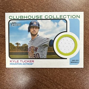 2022 TOPPS HERITAGE CLUBHOUSE COLLECTION KYLE TUCKER HOUSTON ASTROS #CCR-KT - Picture 1 of 2