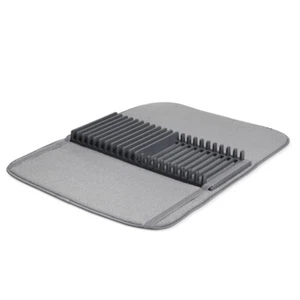 Umbra 330720-149 Charcoal Microfiber Drying Rack 2-1/5 Hx18 Wx24 L in. with Mat - Picture 1 of 4