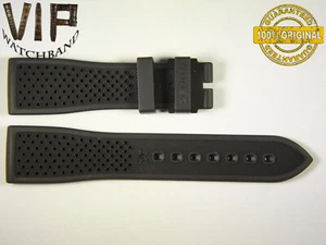 NEU OEM Original Zenith Armband 22 mm Echt Gummi schwarz UVP - 750 $!!! - Bild 1 von 2