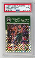2016-17 GIANNIS ANTETOKOUNMPO Optic Checkerboard PSA 9! First Year Optic!