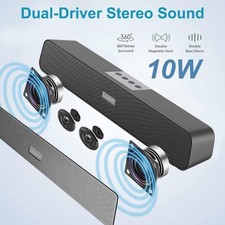 LeerFei E-91 Speaker BLUETOOTH+3,5mm USB micro SD cassa 10W mini soundbar Gaming