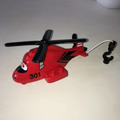 Lego Duplo RED FIRE & RESCUE HELICOPTER BLADE RANGER #10538 Disney - Image 1 of 4