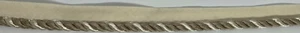 3/8" BEIGE IVORY LIP CORD EDGE FABRIC TRIM 12 YARDS - Picture 1 of 1
