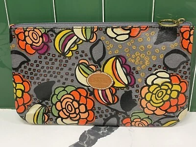 "Muñequera Fossil SWL1040 gris floral lona recubierta de PVC 11"" X 6-3/4""" Foto 1 de 4