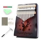 17 tone kalimba high quality solid mahogany body with accessories Spot goods