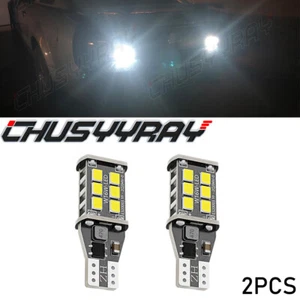 LED Reverse Backup Plate Light Bulbs Super Bright White W16W 921 912 T15 6000K - Picture 1 of 10