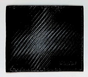 Nueva Cartera Delgada Doble Plegable para Hombres Cuero Negro Bloqueo RFID Seguro - Imagen 1 de 6