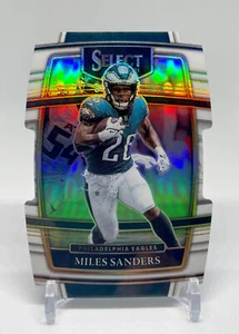 Miles Sanders 2021 Select Concourse White Prizm Die Cut /99 Eagles Panthers - Bild 1 von 2