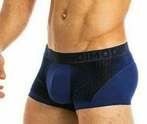 Modus Vivendi Boxer Wolf Mesh Velvet Luxury Blue 18821 B85 - Picture 1 of 5