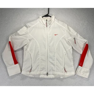 Vintage Nike Track Jacket Youth Medium Spere Dry White Orange NME 920220 KL4 - Picture 1 of 13