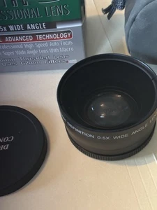 58mm Thread 0.50X Wide Angle Aux Conversion Lens w/Macro Adapter - Picture 1 of 2