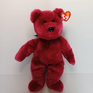 TY Beany Bear Cranberry Plush 14" - Picture 1 of 6