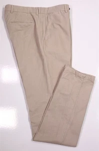 Suitsupply Porto khaki hellbraun Baumwolle Stretch flache Vorderseite Chino Hose 34x36 - Bild 1 von 8