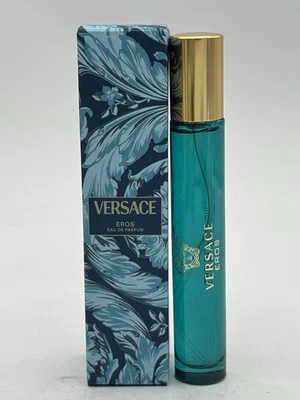 Versace Eros Eau De Parfum Spray 0.3 OZ 10 Ml Nuevo En Caja Tamaño Viaje *Auténtico* Foto 1 de 4