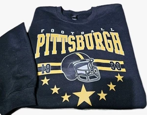 Nuovo! PITTSBURGH STEELERS - Maglia Nera, Felpa Uomo con Stampa Logo - (XXL) - Foto 1 di 3