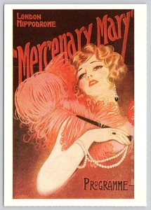 Postcard Mercenary Mary London Hippodrome Programme Art - Paul Chesney - Imagen 1 de 2