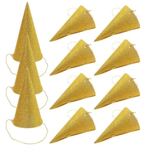  12 Stück Rosa Party Hüte für Erwachsene Golden Kegel Geburtstag Mützen Kinder - Bild 1 von 18