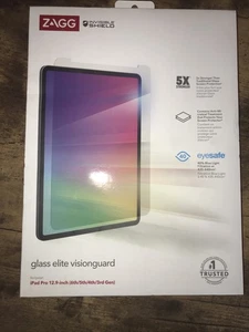 ZAGG InvisibleShield Glass Elite + Screen Protection  Apple iPad 12.9" - Picture 1 of 3