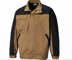 Dickies Quality Everyday Pocket Work Jacket Khaki/ Black Size XXXXL NEW - Picture 1 of 4