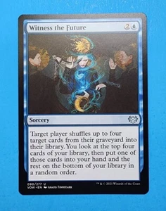 1x Witness the Future Innistrad Crimson Vow Mtg Magic Card Sorcery Island 90 - Picture 1 of 2