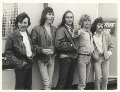 Status Quo Rock Band 1970's Stamped Original Type 1 7x9 Photo Francis Rossi - Image 1 of 2