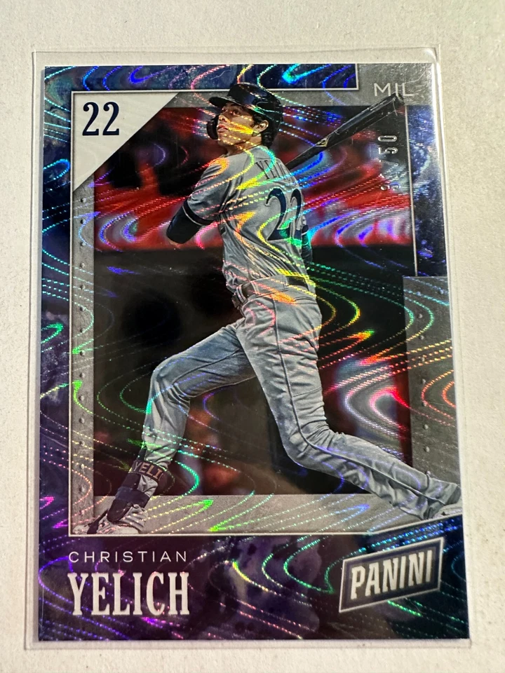 K96,757 - 2019 Panini Black Friday Swirlorama #30 Christian Yelich #/50 - Image 1 of 1