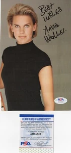 ANNA WALKER ICONIC BRITISH TV PRESENTER INSCRIBED BEAUTIFUL POSED PHOTO PSA - Picture 1 of 1