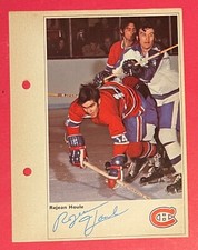 1971-72 Toronto Sun NHL Action Photo Rejean Houle Montreal Canadiens