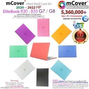NEW mCover Case for 2020 ~ 2022 13" HP EliteBook 830 835 G7 / G8 series Windows - Picture 1 of 15