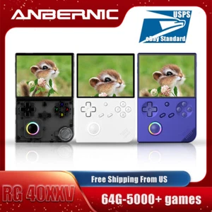 ANBERNIC RG40XXV Retro Handheld Game Console Linux 64-Bit 64G TF 5000+Games Gift - Picture 1 of 15