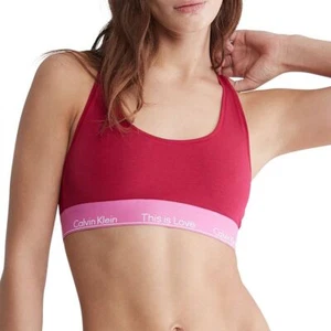Neu mit Etikett Calvin Klein QF7281 This Is Love tonaler ungefütterter Bralette L - Bild 1 von 3