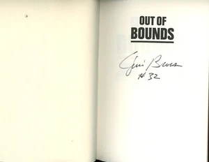 JIM BROWN Signed Autograph OUT  OF  BOUNDS 1989 First Edition Hardcover Book - Picture 1 of 3