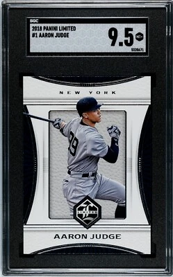 2018 Panini Limited #1 Aaron Judge SGC 9.5 MINT+ - Image 1 of 2
