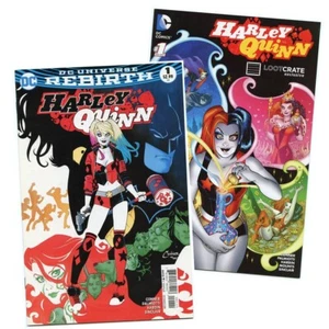 Harley Quinn #1 (DCU Rebirth 2016) + Harley Quinn #1 (Lootcrate Exclusive 2016) - Picture 1 of 7