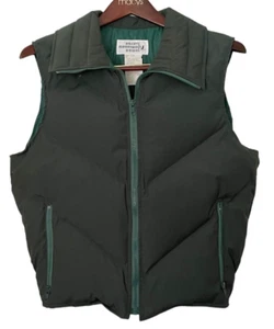 Rocky Mountain Down Men's Vest Size Large Green Goose Down Zipper - Picture 1 of 7