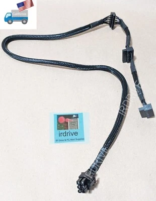 Genuine EVGA Sleeved 6Pin to 3x SATA SSD/HDD Drive PC Power Supply Modular Cable - Image 1 of 4