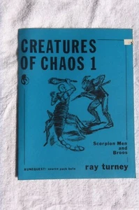 Creatures of Chaos 1 ¡Runequest! Source Pack beta segunda de serie 1978 - Imagen 1 de 4