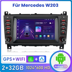 Für Mercedes Benz C Klasse W203 CLK209 Autoradio Android GPS NAV Carplay WIFI FM - Bild 1 von 13