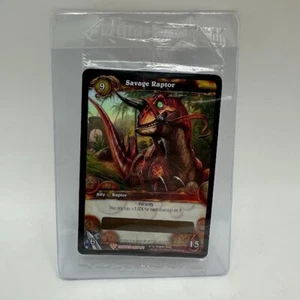 World of Warcraft WOW TCG SAVAGE RAPTOR Unscratched Loot Card - Picture 1 of 2
