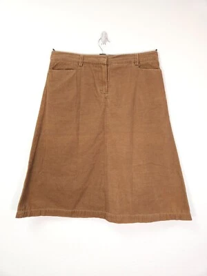 Toast Skirt Size 12 Light Brown Tan Cotton Corduroy A line Cord Pockets - Image 1 of 4