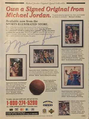 SI Store 1994 promoción Michael Jordan anuncio impreso Bulls Sports Illustrated de colección años 90 Foto 1 de 4