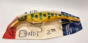 8" Drifter Believer Green Yellow Frog Crankbait Jerk Bait Musky Lure - Picture 1 of 2
