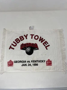 vintage “Tubby Towel” 1996 Georgia vs.Kentucky Basketball Game Jan 24,1996 Rare! - Picture 1 of 6