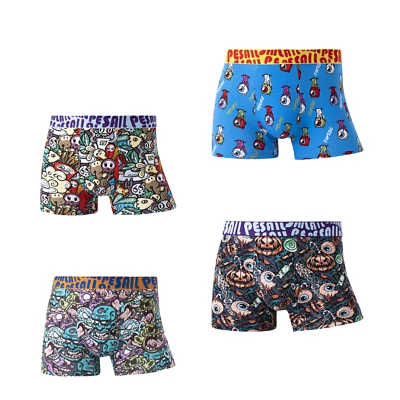 Pesail Psychedelic Cartoon Boxershorts M L XL 2XL Boxershort Unterhose Unterhose