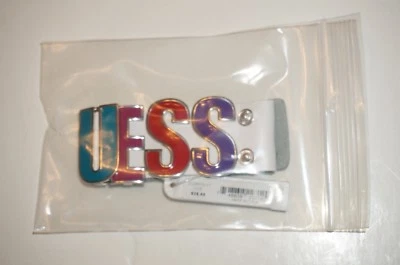 Nuevo Brazalete Big Guess Blanco Tono Plata Logo Foto 1 de 4