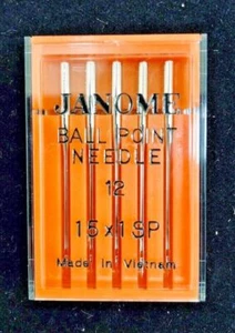 Genuine Janome Size: 12 "Ballpoint" 15 x 1SP - Picture 1 of 1