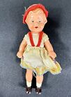 Vintage Eds 12 Germany Hard Plastic Hand Painted Girl Doll 4.5?