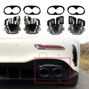 Für Benz A/ CLA -Klasse W177 C118 CLA35 GLB35 AMG Heck Endrohre Auspuffblende - Bild 1 von 13