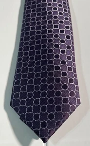 Calvin Klein Neck Tie Silk Blend Purple Pattern MSRP $69.50 NWT - Picture 1 of 4